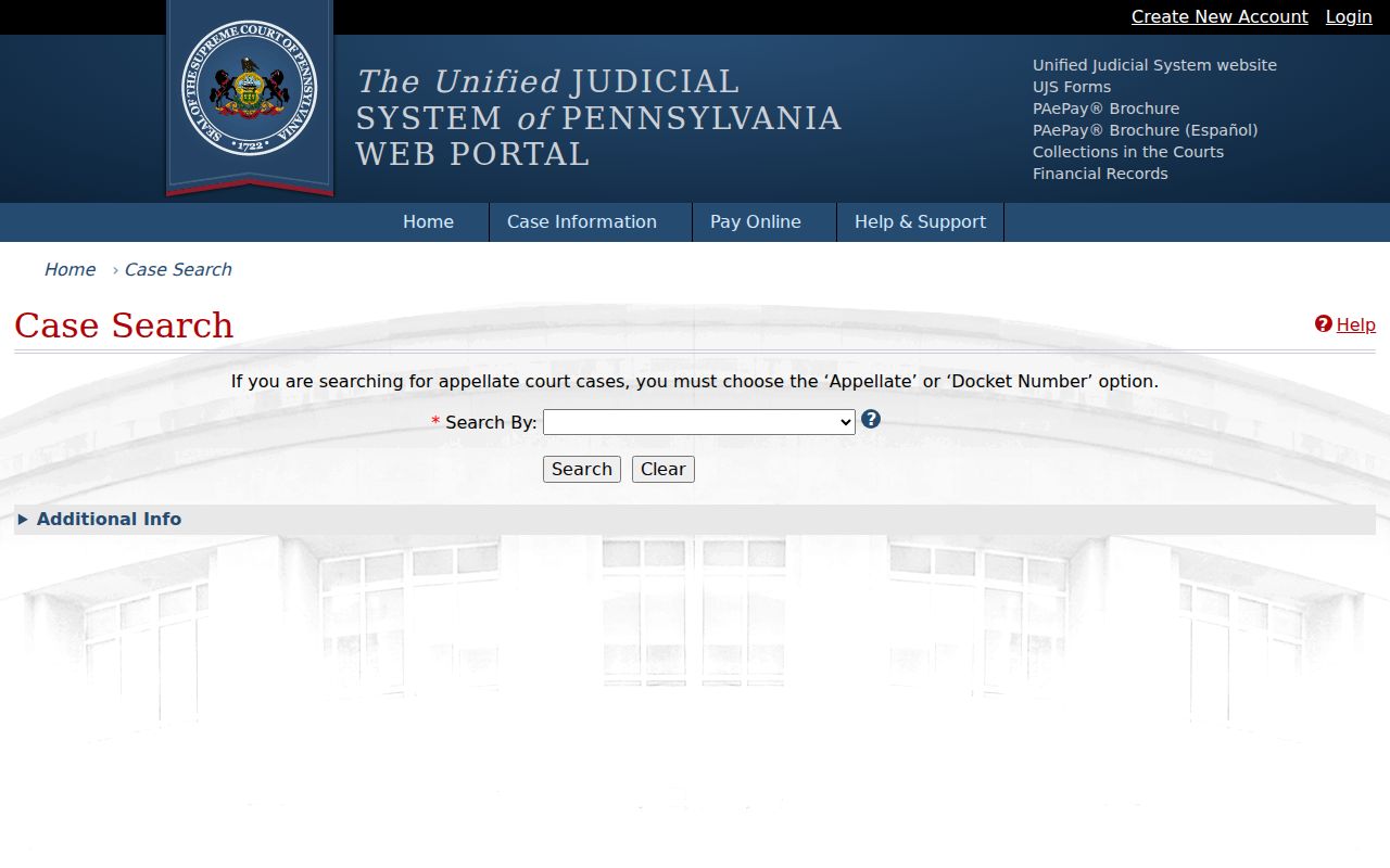 Swatara Township residents directory Pennsylvania UJS case search